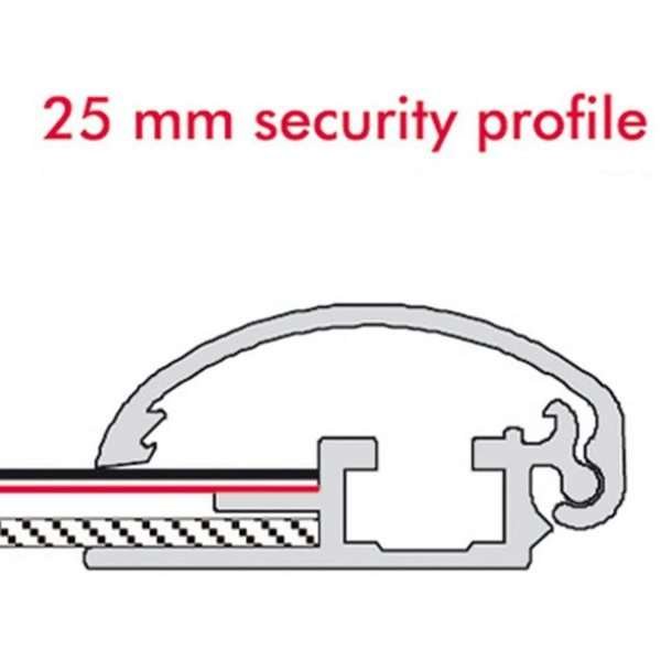 Klikramme med 25mm aluminium Security Frame profil, sølv - 50 x 70 cm