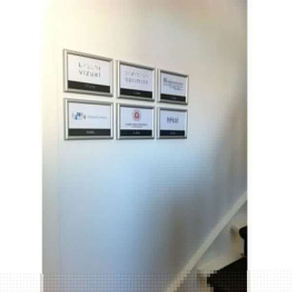 Klikramme med 15mm aluminium profil, sølv - A1