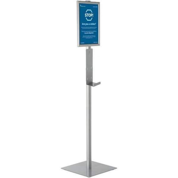 Håndspritstander med spritholder og A4 Klikramme