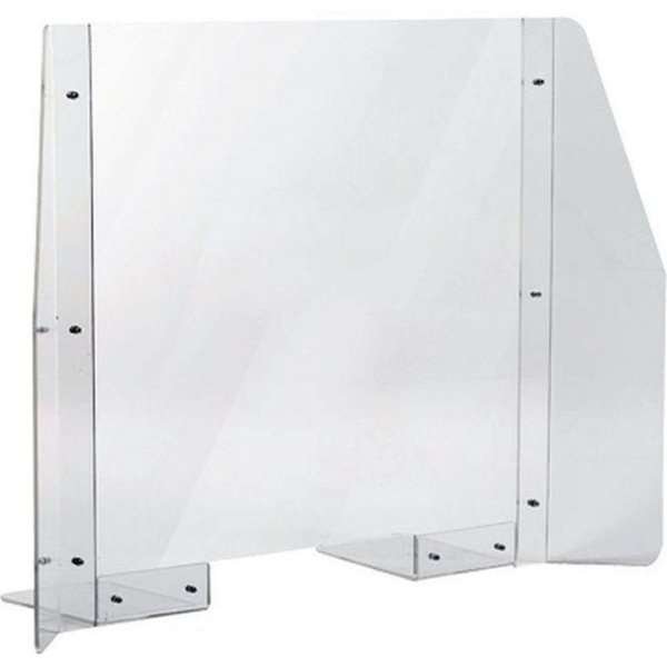 Hygiejneskærm til bord, 90 x 65 cm