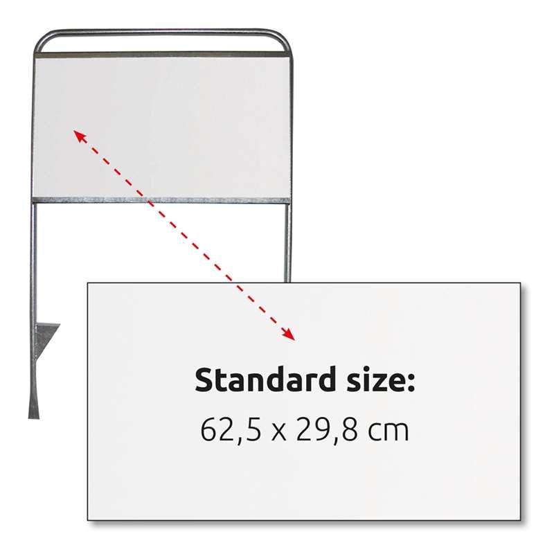 Stor plade til Estate Sign Standard - 62,5 x 29,8 cm