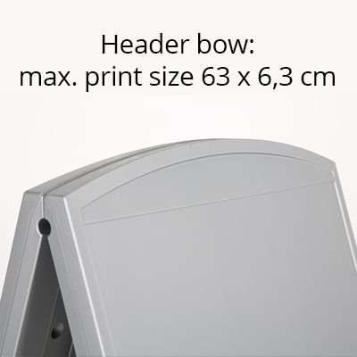 Compact Plast A-board, mini, gult