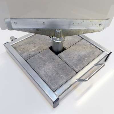 Outdoor Spin-Sign Gadeskilt - 40x79 cm - hvid