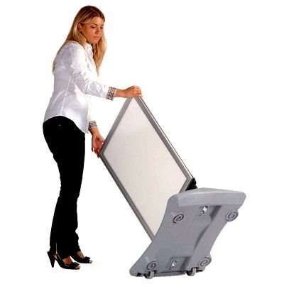 Wind-Sign Waterbase Budget Gadeskilt - 70x100 cm - sølv