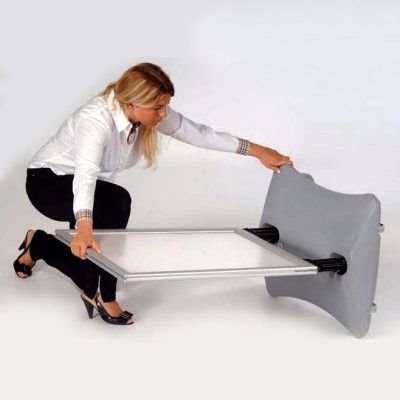 Wind-Sign Waterbase Budget Gadeskilt - 70x100 cm - sølv