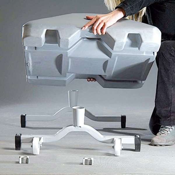 Wind-Sign Waterbase Gadeskilt - 70x100 cm - sølv