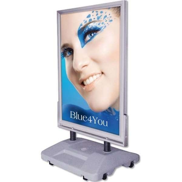 Wind-Sign Waterbase Gadeskilt - 70x100 cm - sølv