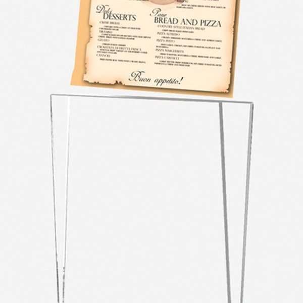 Rocket Menukortholder vertikal - A5 - 14.8x21 cm - grå