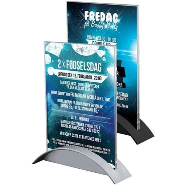 Rocket Menukortholder vertikal - A5 - 14.8x21 cm - grå