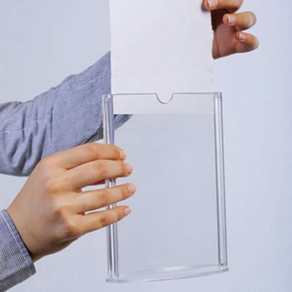 Oval Menukortholder vertikal - A5