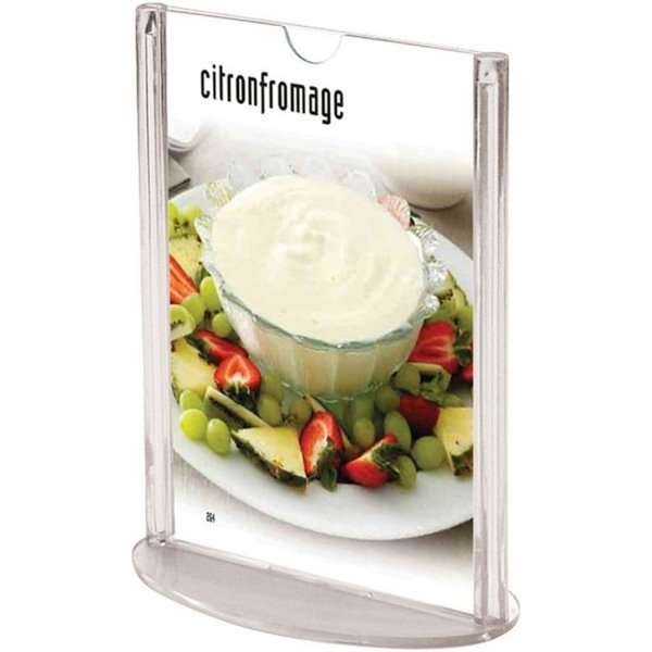 Oval Menukortholder vertikal - A5