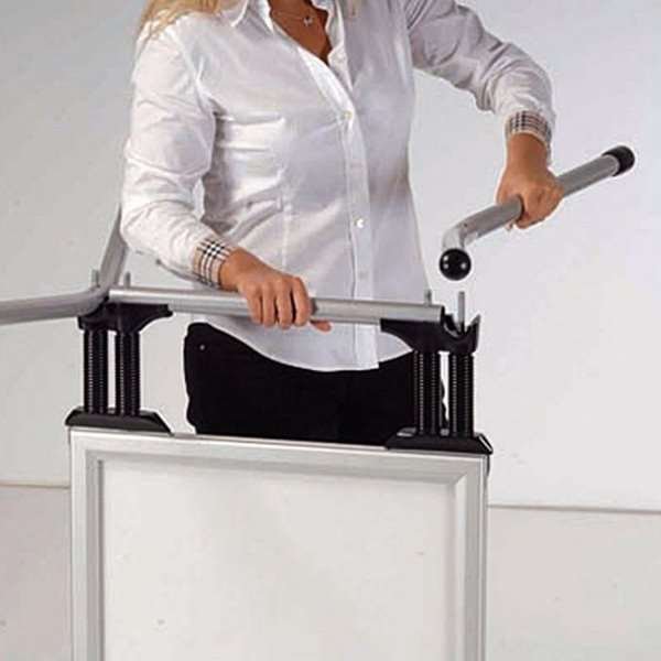 Wind-Line Budget Gadeskilt - 70x100 cm - sølv