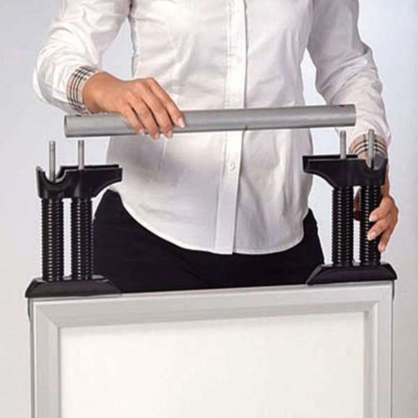 Wind-Line Budget Gadeskilt - 70x100 cm - sølv