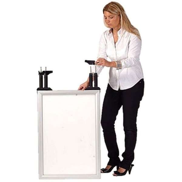 Wind-Line Budget Gadeskilt - 70x100 cm - sølv