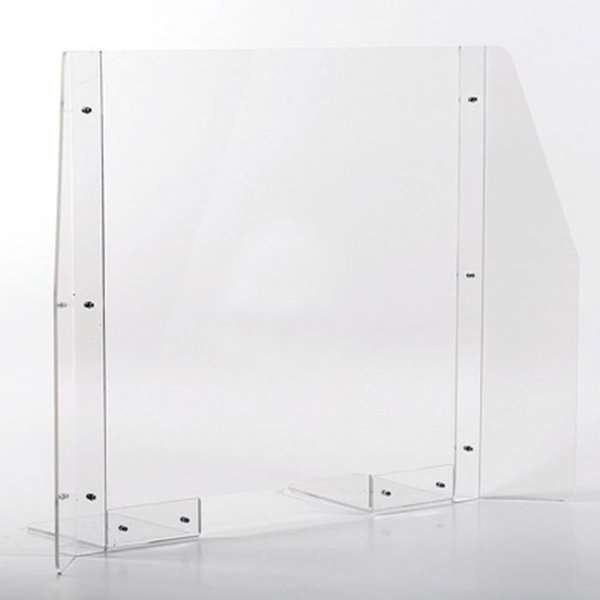 Hygiejneskærm til bord, 90 x 65 cm