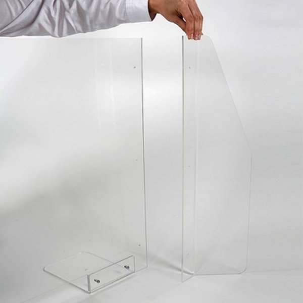 Hygiejneskærm til bord, 90 x 65 cm