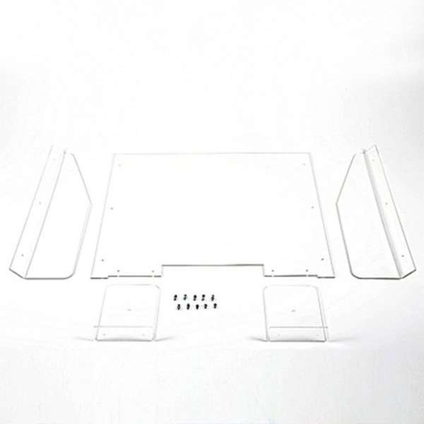 Hygiejneskærm til bord, 90 x 65 cm