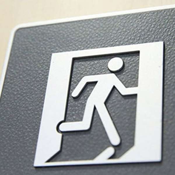 Icon Dørskilt Med Blindeskrift - Exit