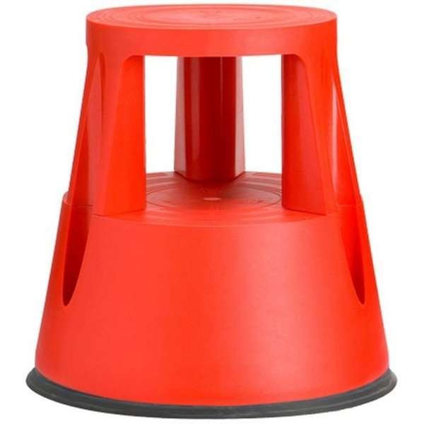 Elefantfod skammel i plast - Rød