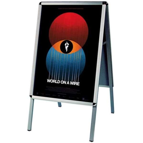 Alu-Line Rondo Gadeskilt - A2 - sølv