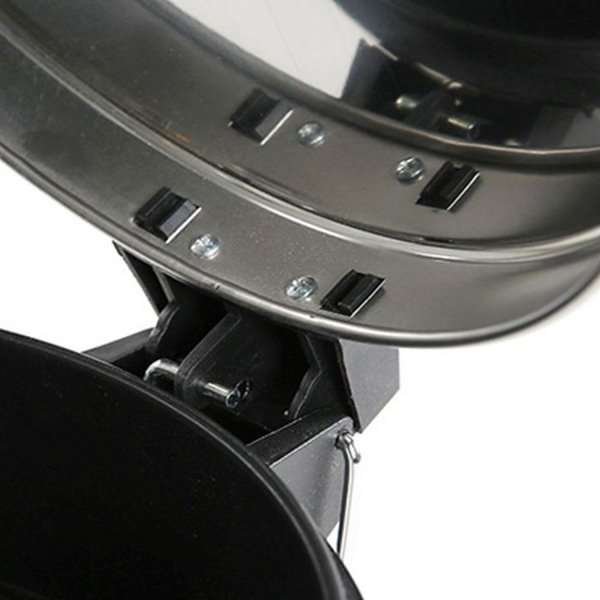 Pedal Trash Can, Silver - 20L