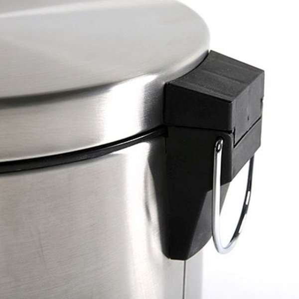 Pedal Trash Can, Silver - 20L