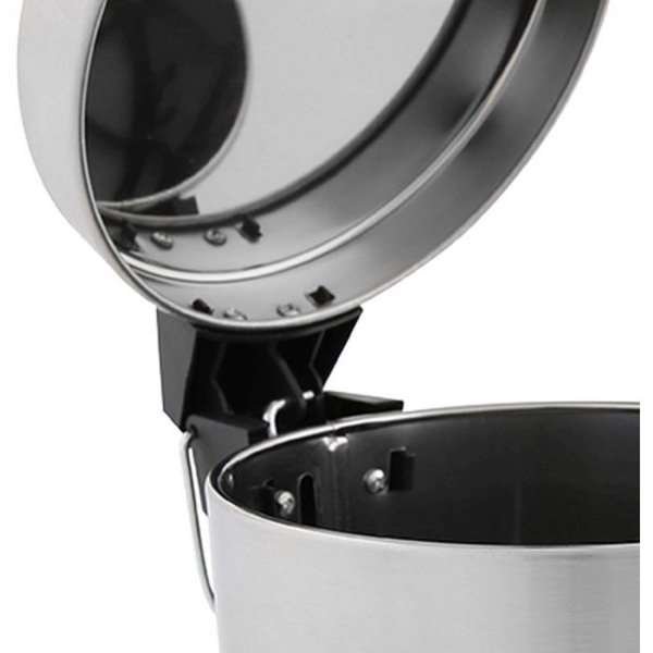 Pedal Trash Can, Silver - 20L