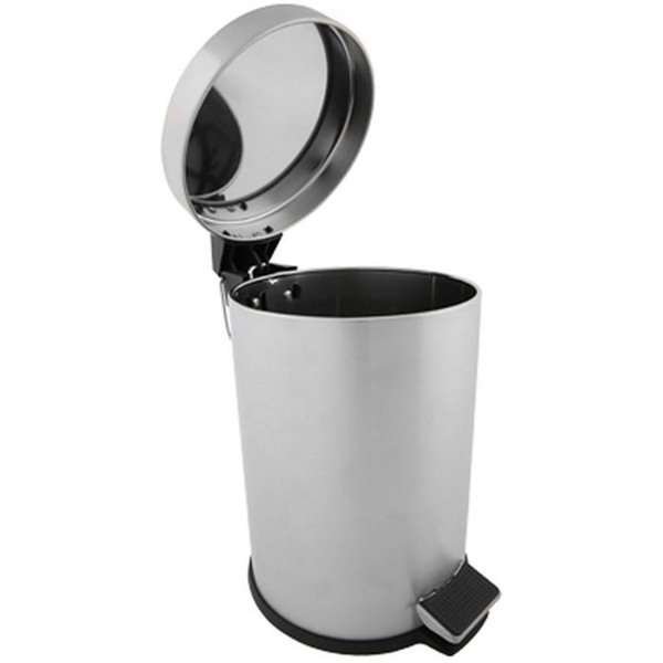 Pedal Trash Can, Silver - 20L