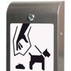 Hundepose dispenser med A4 infodisplay - grå #3