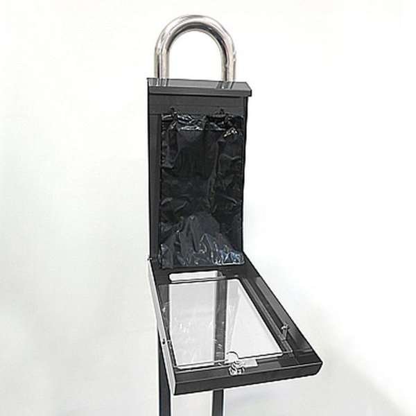 Hundepose dispenser med A4 infodisplay - grøn