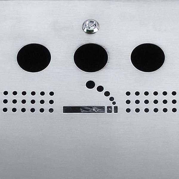 Askebæger i Børstet Stål