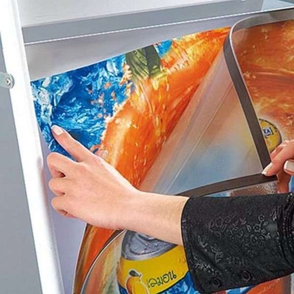 Expo Sign Gadeskilt med logoplade - 70x100 cm - hvid