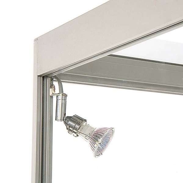 Vitrine glasskab - Showcase Counter Solo glasmontre - sølv