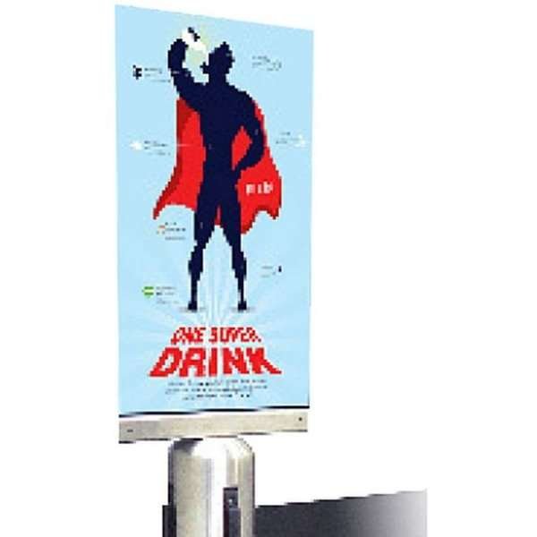 Holder til akryl lomme, Crowd cont. - Silver