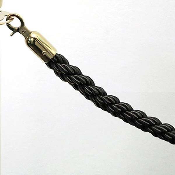 Afspærringsstolpe System i Guld - 2 Standere med guld Reb