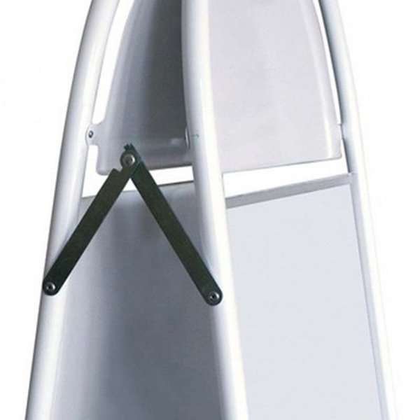 Expo Gotik Lux Gadeskilt med logoplade - 70x100 cm - hvid