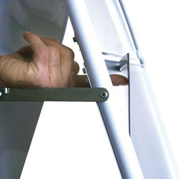 Expo Gotik Lux Gadeskilt med logoplade - 70x100 cm - hvid