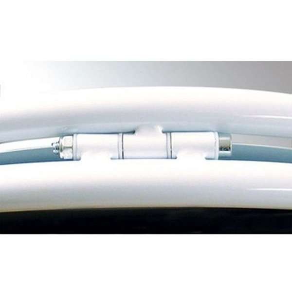 Expo Gotik Lux Gadeskilt med logoplade - 70x100 cm - hvid