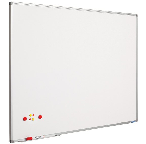 Whiteboard Ceramic til intensivt brug med alu ramme, special st&oslash;rrelse - 29,7x21 cm - A4