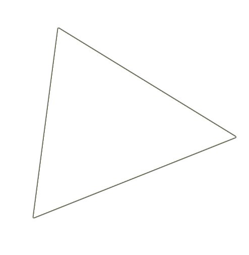 Magnet trekant 1x1 cm (180 stk pr. ark) - Hvid