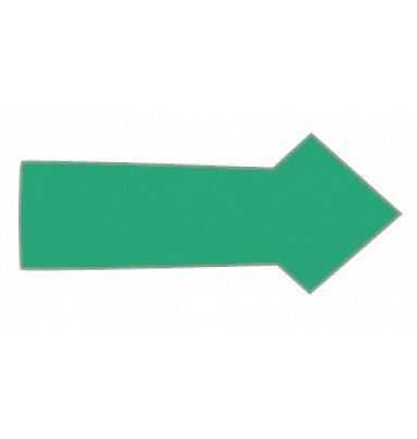 Magnet pil 1x2 cm (30 stk pr. ark) - Gr&oslash;n