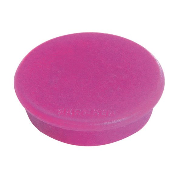 Magneter i 6 farver, pakke med 10 stk. Ø32 mm  - Pink