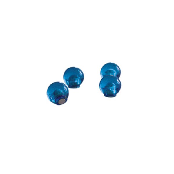 Magnet rund Ø14mm 4 stk pr. pakke - Blå