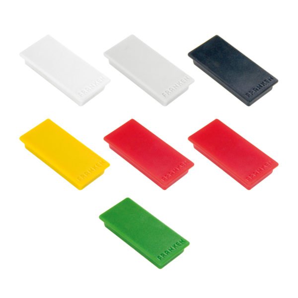 Magneter 23x50mm pakke med 10 stk.  - Grå