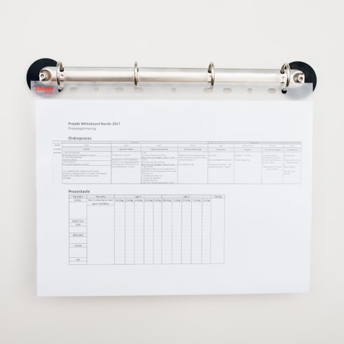 Kraftig Magnetisk Ringbinder - 4 ringe