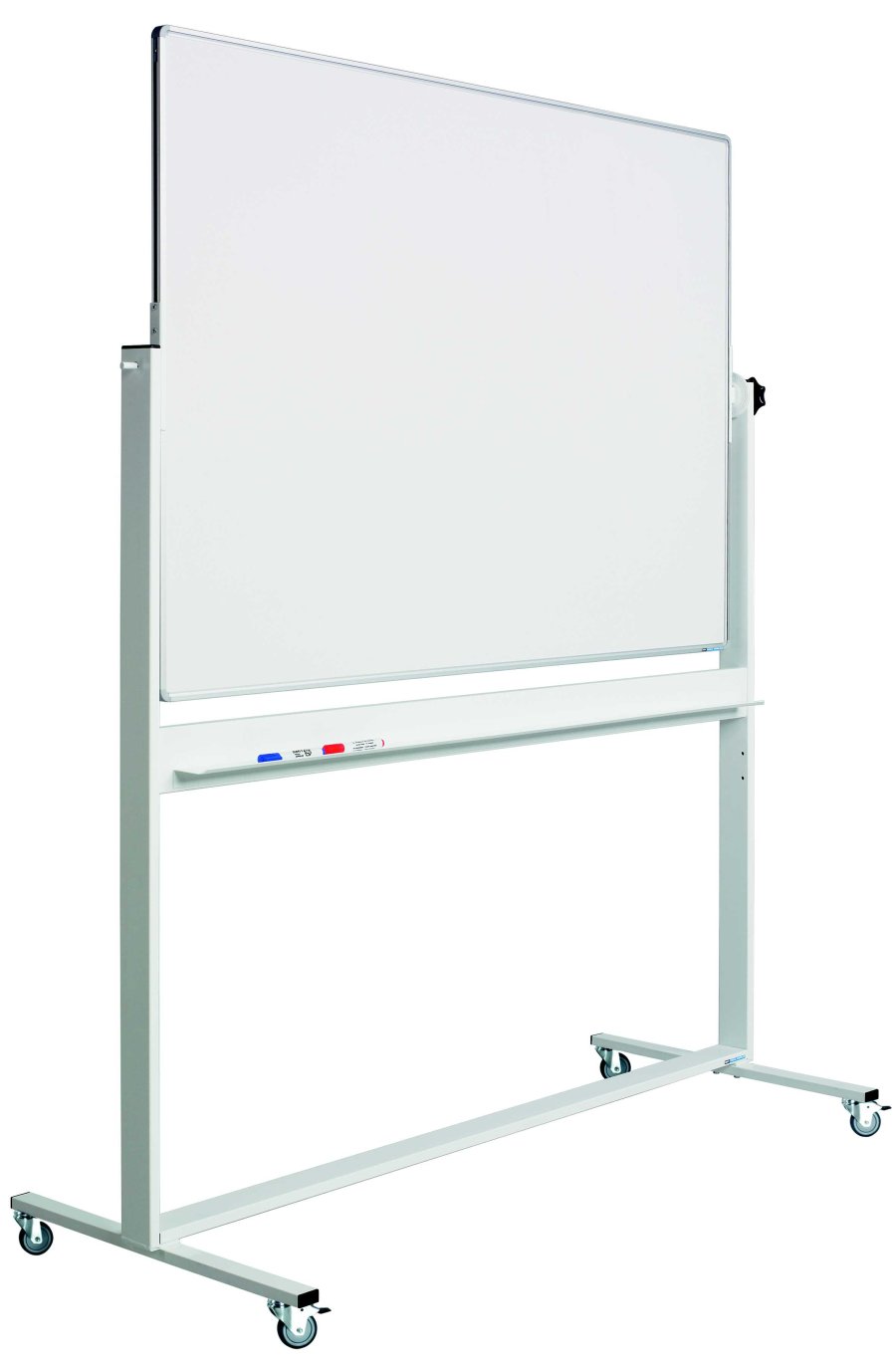 Svingtavle, whiteboardtavle til intensivt brug på mobilt stativ - 8 størrelser - 120x200 cm