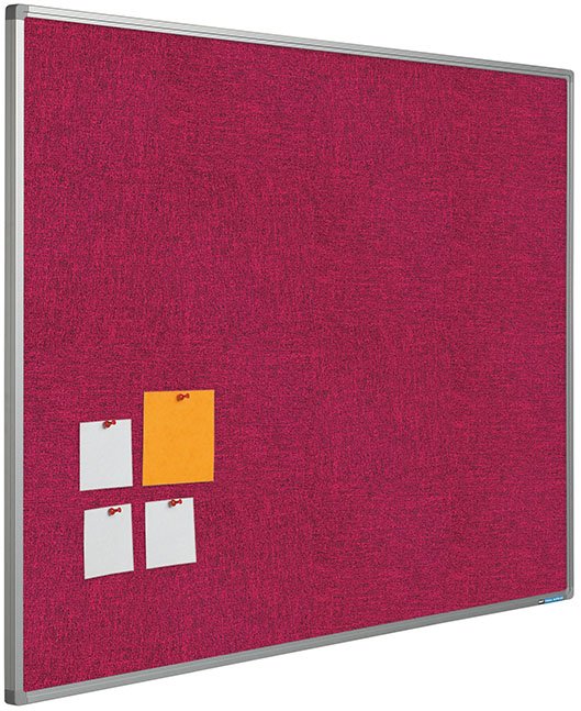 Opslagstavler med Camira stof. Subtract - 60x90cm, M&oslash;rk-pink