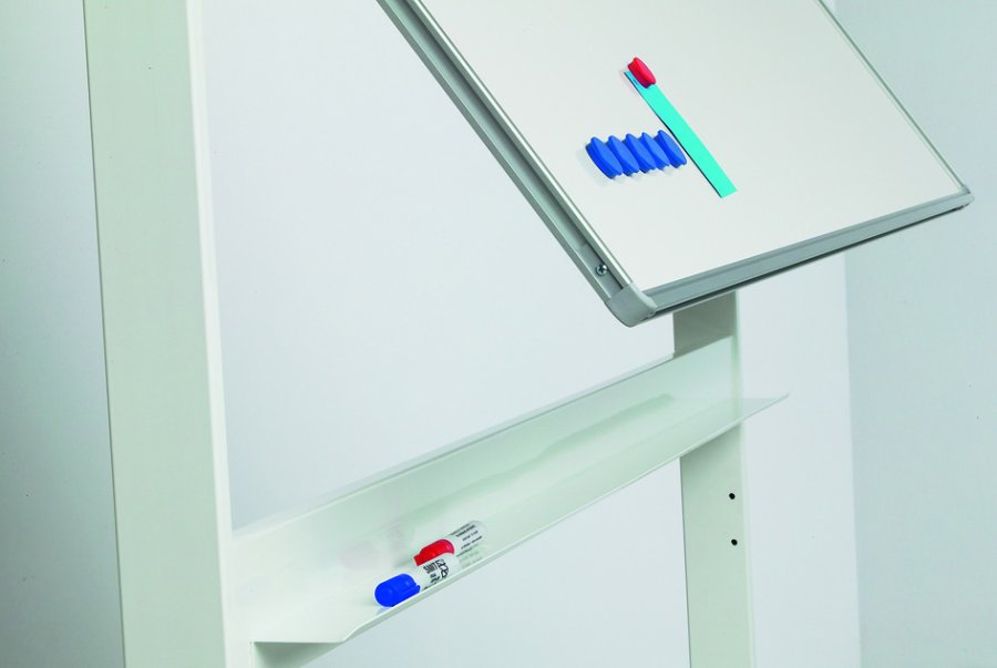 Svingtavle, whiteboardtavle til intensivt brug på mobilt stativ - 8 størrelser - 90x120 cm