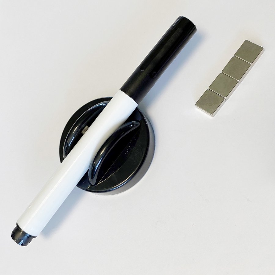 Magnetisk glastavle, hvid - 45x45 cm