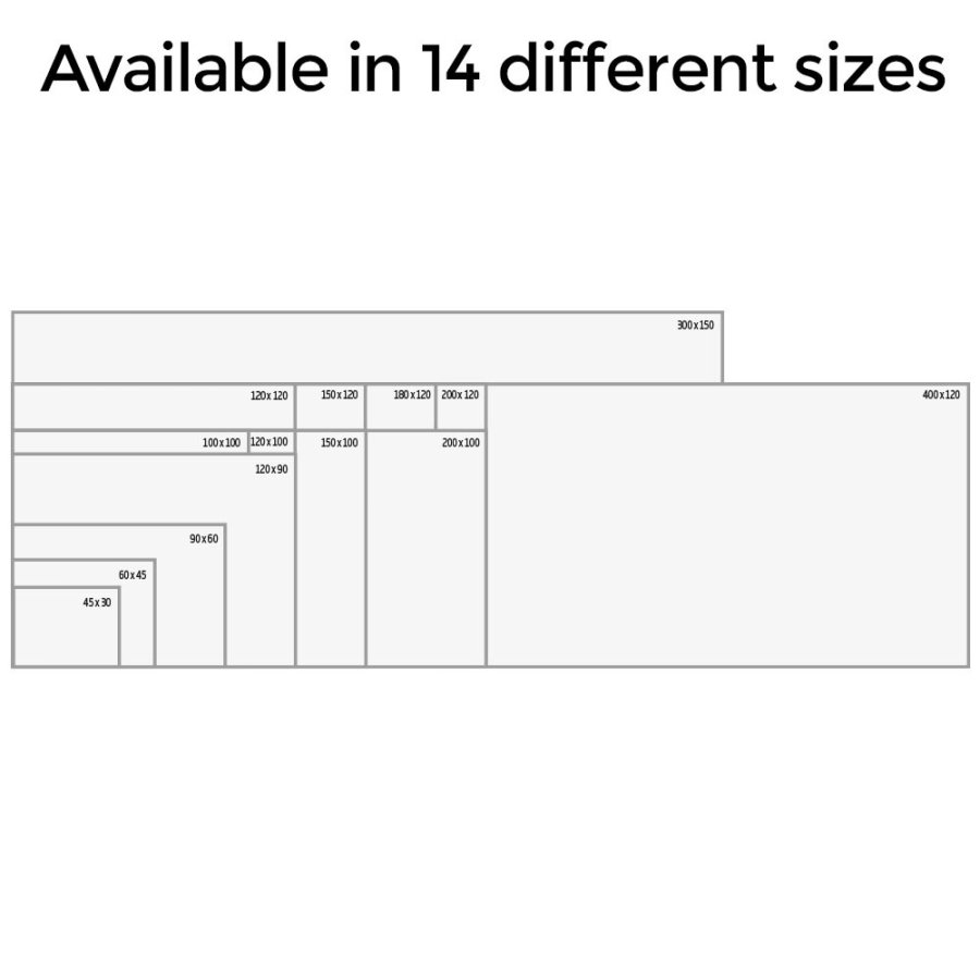Whiteboard PRO emaljeret, 120x120cm